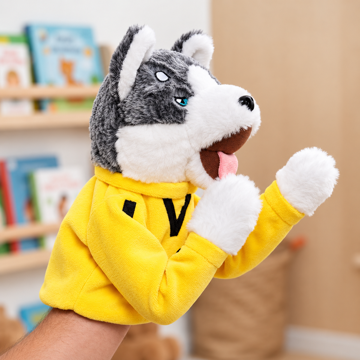 Boksör Husky Peluş Oyuncak